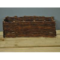 natural willow window box planter by burgon ball