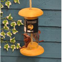 nature range 2 port wooden bird seed feeder by tom chambers