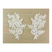 naomi corded embroidery couture bridal lace appliques ivory