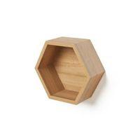 natural oak effect hexagon shelf l270mm d270mm