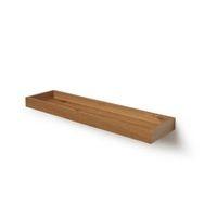 natural oak effect storage shelf l601mm d151mm