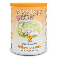 nannycare goat based milk stage 2 follow on milk 900g