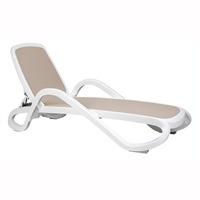 nardi alfa lounger in white and turtle dove