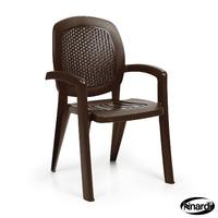 Nardi Pack of 4 Creta Wicker Chairs in Coffee