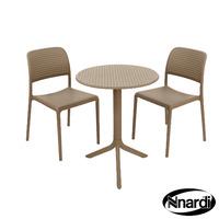 nardi step bistro set in turtle dove