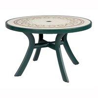 Nardi Toscana 120cm Round Table in Green with Ravenna Top