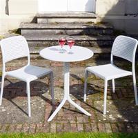 Nardi Step Bistro Set, White