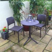 nardi step standard with 2 bistrot chairs coffee