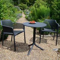 nardi step standard bistro set with net chairs anthracite