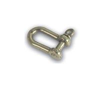 Narrow Elongated Shackles in Brass or Chromium Plated Art No. 80c