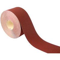 National Abrasives Red Aluminium Oxide Paper - 5m Roll, 40 Grit