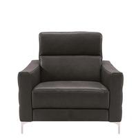 Natuzzi Laurentina Leather Armchair, Coffee Brown