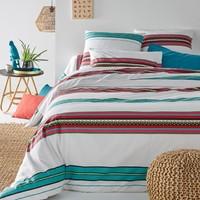 Nazca White Printed Duvet Cover