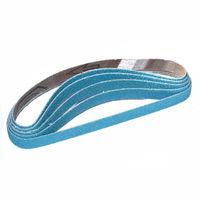 National Abrasives Zirconium Heavy Duty Powerfile Belt 13x455mm Assorted Grit - Pk10