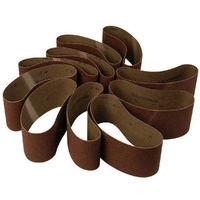 National Abrasives Aluminium Oxide Sanding Belts - 76x457mm 80 Grit (Pk10)