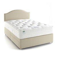 Natural Silk 1800 Mattress And 0 Drawer Sprung Edge Divan Set - Butterscotch - Single