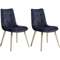 Navy Velvet Dining Chair (Pair)