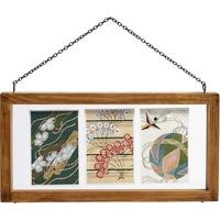 Natural Wooden Frame with Metal Chain 30cm (Set of 4)