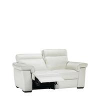 natuzzi sebastian loveseat with 2 motions leather