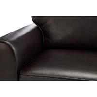 Naples Leather Sofa Bed Brown