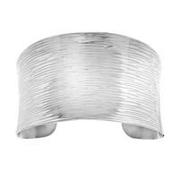 Nature Inspired Design Stainless Steel Bracelet Cuff