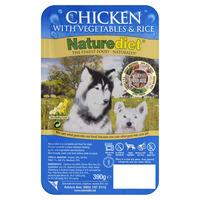 Naturediet Dog Food Chicken with Vegetables and Rice Tray 390g