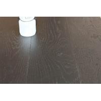 Natural Engineered Oak Click Jet Black Brushed UV Lacquered 14/3mm By 190mm By 400-1500mm