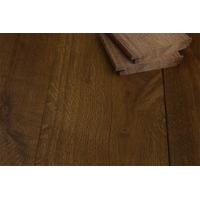 Natural Engineered Oak Click Smoked Brushed UV Oiled 14/3mm By 190mm By 400-1500mm