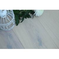 Natural Engineered Oak Antique Vintage Polar White Brushed UV Lacquered 15/4mm By 250mm By 1800-2200mm