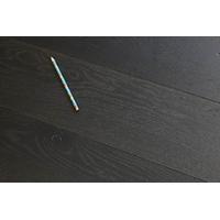 Natural Engineered Oak Click Vintage Jet Black Brushed UV Oiled 14/3mm By 189mm By 1860mm