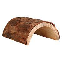 Natural Wood Tunnel - Size M: 20 x 17 x 7.5 cm (L x W x H)