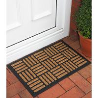 Natural Coir Rubber Back Striped Doormat 40x60cm