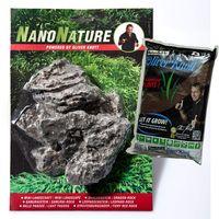 NanoNature Mini Landscape Set - 5 rocks + 3 litres NatureSoil brown, fine