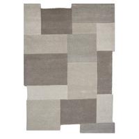 natural beige wool area rug abstract 120x180