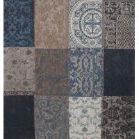 Navy Denim Patchwork Rug Vintage - Louis De Poortere 230x230