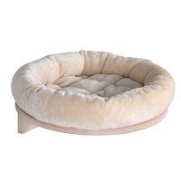 natural paradise wall mounted cat bed chocolate diameter 48cm