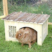 Nature Plus Small Pet House with Hay Rack - 54 x 41 x 30 cm (L x W x H)