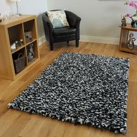 navy blue soft shaggy rug carnaby large