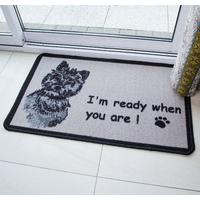 Natural Non Slip Terrier Dog Doormat Luna