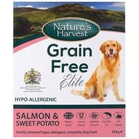 Nature\'s Harvest Grain Free Elite Salmon & Sweet Potato 395g (Pack of 10)