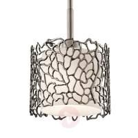Narrow hanging light Silver Coral, 18.4 cm