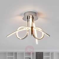 nayla led ceiling light chrome