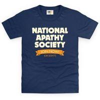 National Apathy Society Kid\'s T Shirt