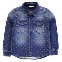 name it nitban denim long sleeve shirt