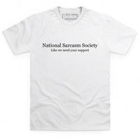 National Sarcasm Society T Shirt