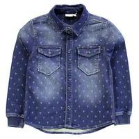 name it nitban denim long sleeve shirt