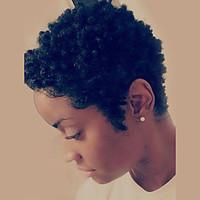 Natural Wavy Short Human Hair Wigs For Black Woman