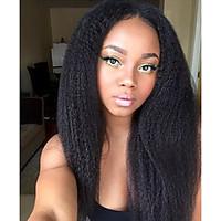 Natural Style Lace Front or Full Lace Wigs Kinky Straight Top Quality Human Hair Remy Virgin Brazilian Natural Part