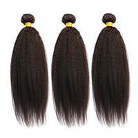 Natural Color Hair Weaves Brazilian Texture Straight 6 Months 3 Pieces hair weaves