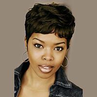 natural wavy short human hair wigs for black woman